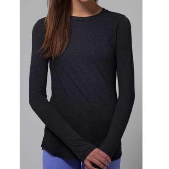 Ivivva Black Long Sleeve Mesh Tee - Picture 1 of 10